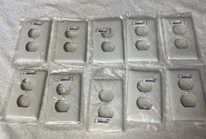 Lot Of 10 Single Gang Duplex Flex Covers