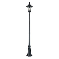 Wegeleuchte Mastleuchte Rustikal 246,5 Cm Schwarz IP44 Lampe AußEn Garten