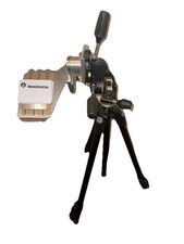 Manfrotto 190 Tripod 808RC4 w/Fluid Head 3 Section Legs 3 Way Pan/Tilt  Manual