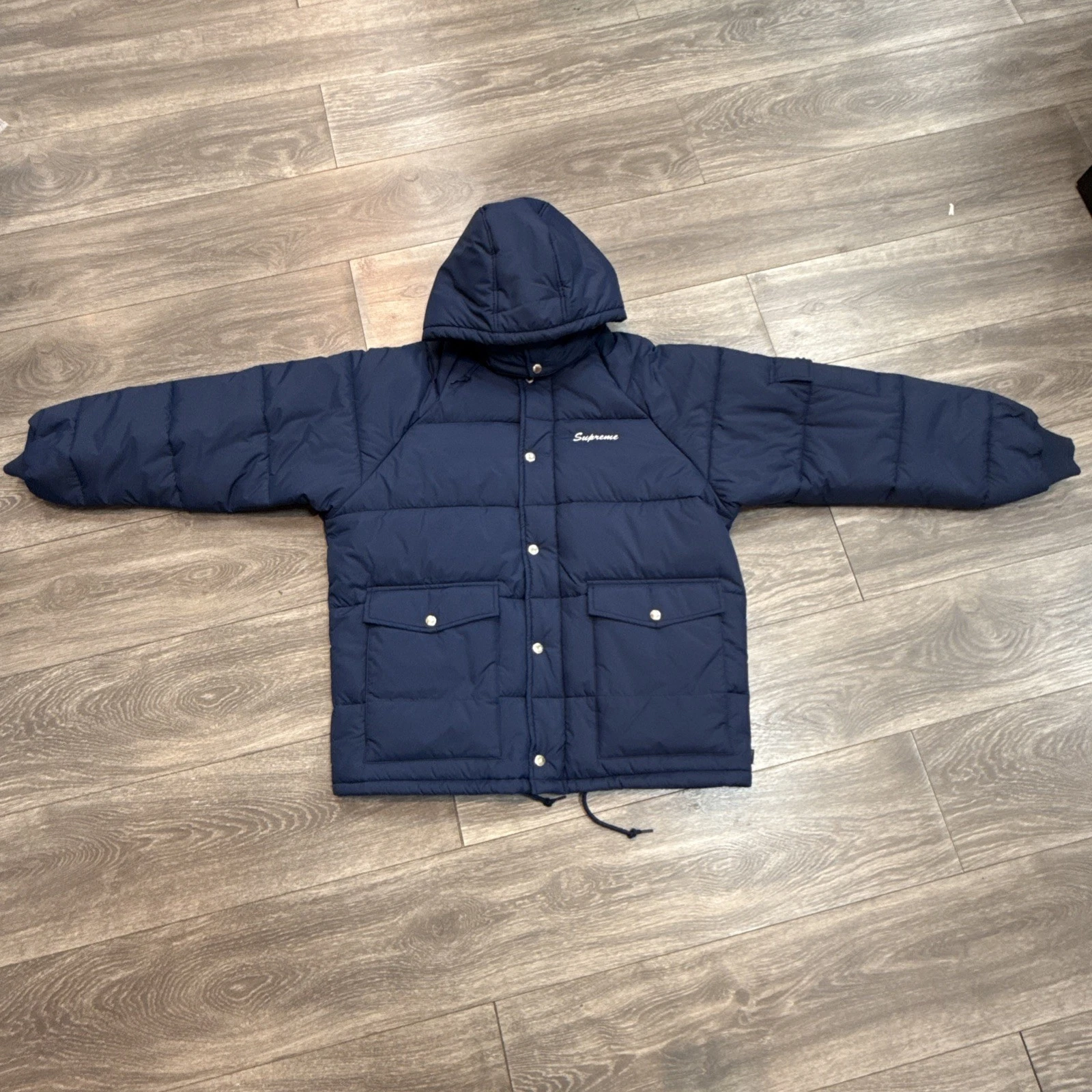 Piumino Supreme 24AW Jane’s Addiction Mechanics blu navy taglia M