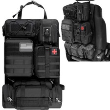Tactical Molle Car Seat Back Organizer - Universal Fits for Jeep, Truck, SUV,...