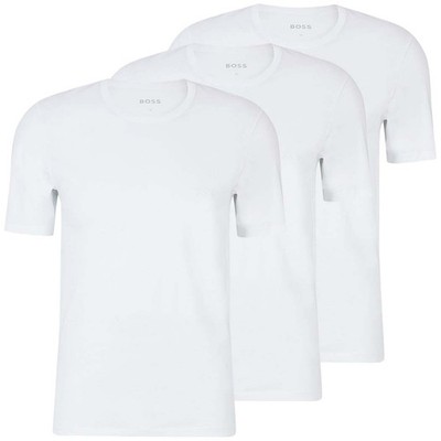 BOSS Herren T-Shirts Rundhals Shirt kurzarm Farbwahl reine Baumwolle 3er Pack