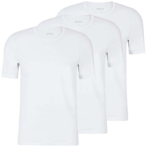 BOSS Herren T-Shirts Rundhals Shirt kurzarm Farbwahl reine Baumwolle 3er Pack - Afbeelding 4 van 48