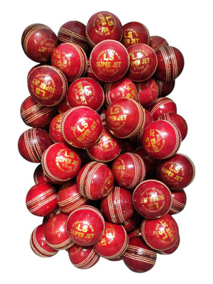 Erwachsene Cricketbälle für Übungen oder Netzsitzungen, Klasse B, sehr leicht dunkelrot