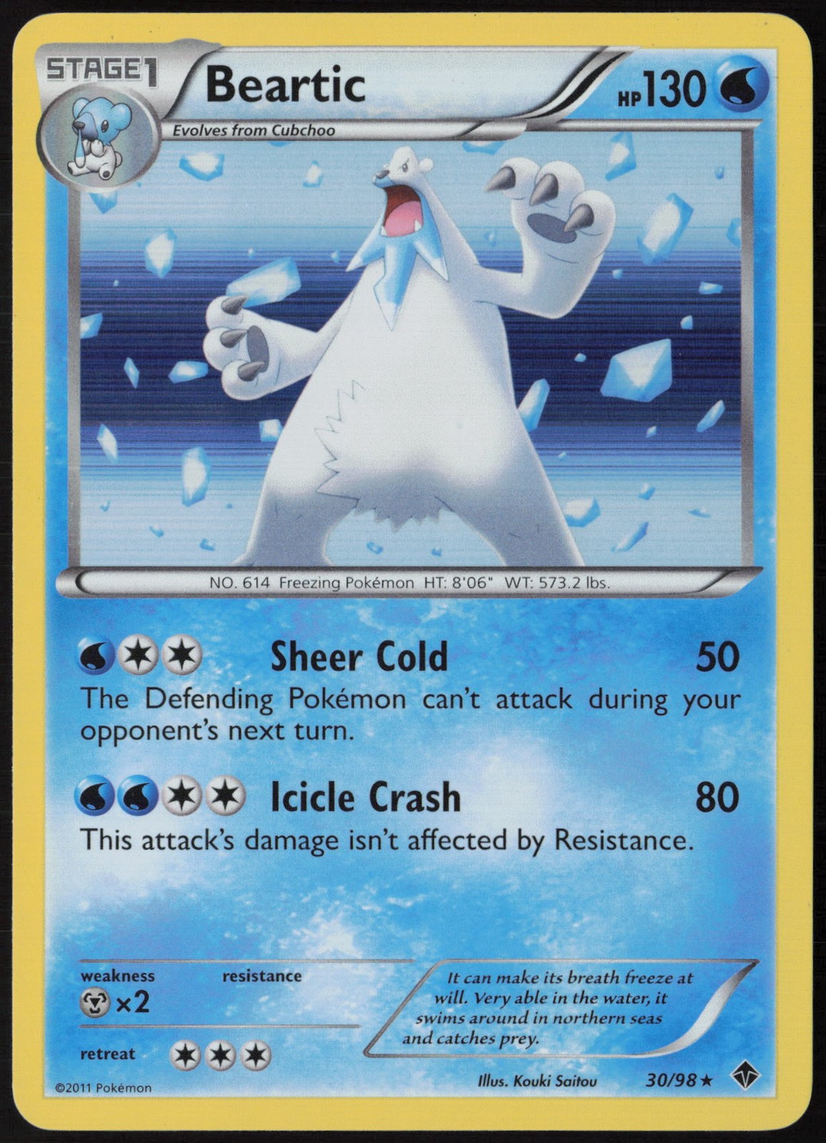 Beartic (30) Holo 30/98 Emerging Powers NM