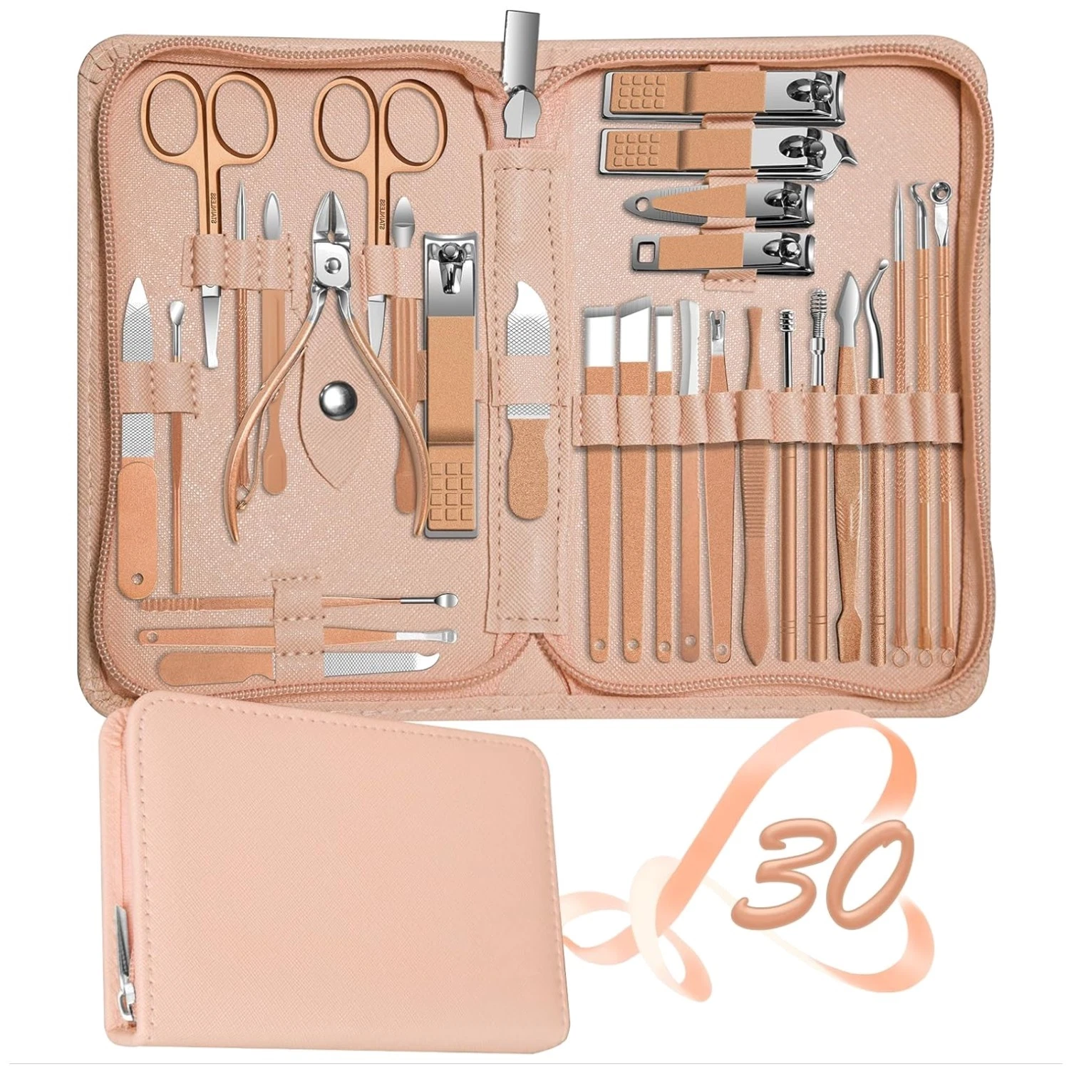 Best Gift: 30-in-1 Manicure Set for Women - Rose Gold
Opens in a new window or tab