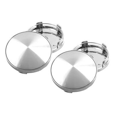 Hub Cap - 58 mm/2.28 inch Plastic Metal Structure Tire Center Hub 4 PCS Silver