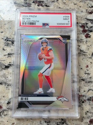 2024 Panini Prizm - Rookies Bo Nix #309 Silver Prizm (RC)