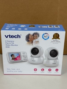 VTech VM923-2 Baby Monitor, 2.8”Screen, 1000ft Range, Pan-Tilt-Zoom