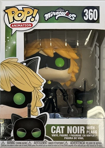 Funko Pop! Miraculous Cat Noir With Plagg #360 NIB