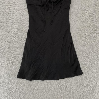 open lace back dress Diaz Bow Back Babydoll Mini Dress Black– Selfie Leslie