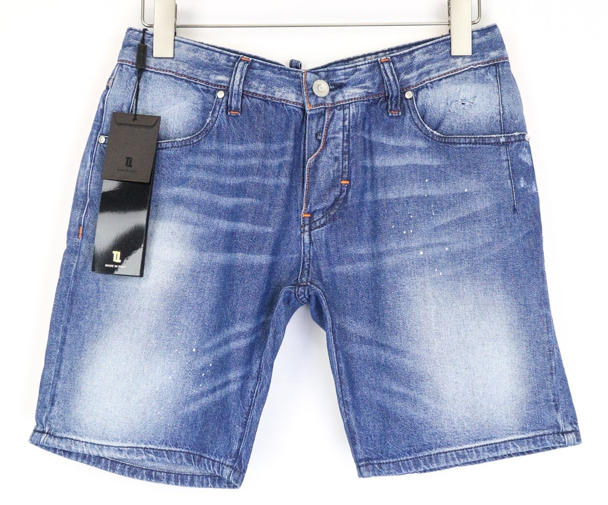 【AAKE】CUT-OFF TRAINING BERMUDA PT TAKESHY KUROSAWA TK 57 Bermuda Mens Shorts W32 Blue Distress