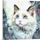 Artcanvas Ragdoll Cat Breed Glamour Canvas Art Print