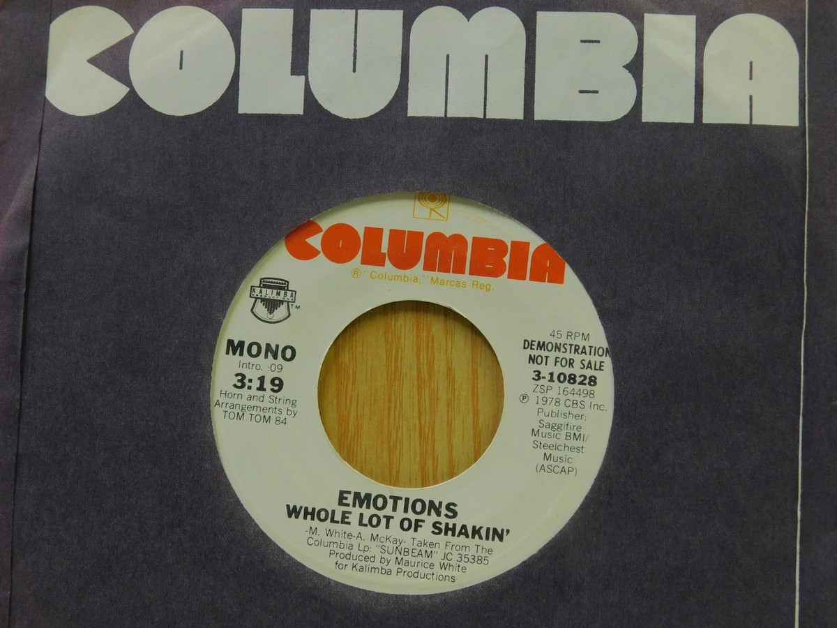 洋楽レコード　Demonic Emotions Stock~ WWRD Emotions DJ 45 Whole Lot Of Shakin stereo bw mono on Columbia | eBay