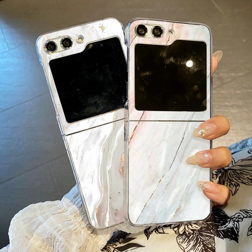 Coque À Motifs Marbre Slim Pour Samsung Galaxy Z Flip6 Flip5 Flip4 Flip3 Étui PC - Zdjęcie 9 z 14