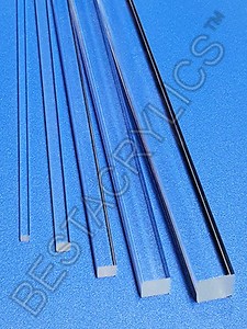 6 Pcs 3//8” DIAMETER 12” INCH LONG CLEAR ACRYLIC PLEXIGLASS LUCITE ROD .375/" DIA.