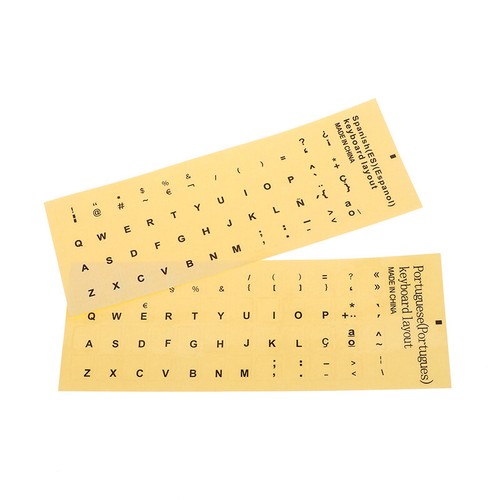 1Sheet Standard Spanish Portuguese Language Transparent Keyboard Stickers - Picture 8 of 15
