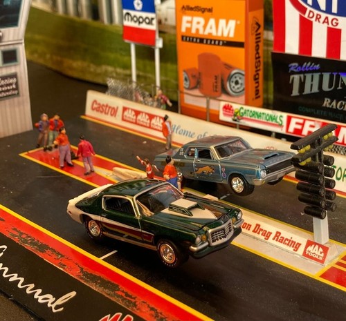 1973 CHEVY CAMARO SS GREEN NHRA PRO STOCK / SUPER STOCK DRAG CAR MINT LOOSE - Picture 2 of 6