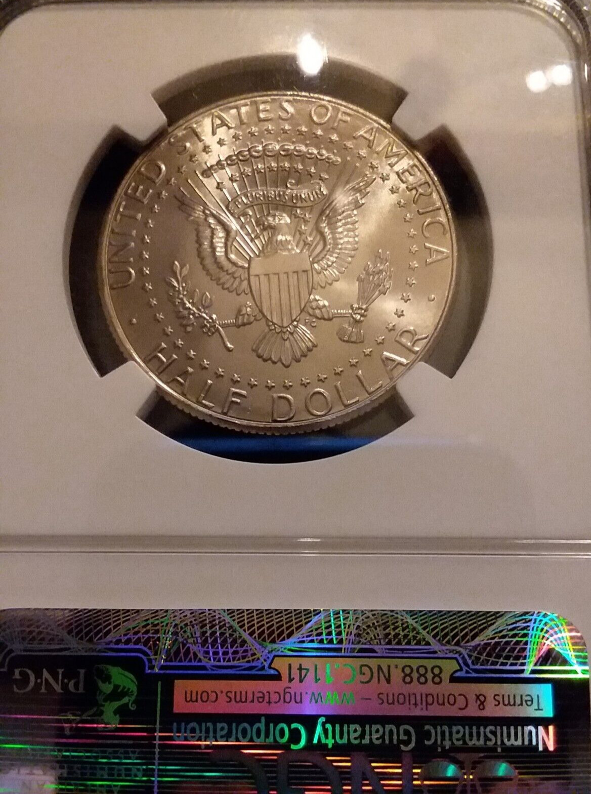 2012-D CLAD NGC MS 67 ER KENNEDY HALF DOLLAR *** SUPERB WHITE BRILLIANT UNC ***