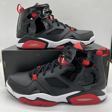 Nike Air Jordan Flightclub 91' Black Red Basketball Shoes DC7329-006 Men's Sz 9