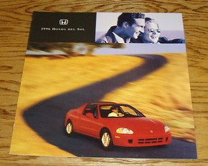 Original 1996 Honda Civic Del Sol Deluxe Sales Brochure 96 S Si Vtec Ebay