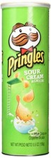Pringles Sour Cream and Onion Crisps, 5. 5 Ounce - 14 per case.