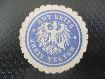 (2019) Siegelmarke - Amt Britz Kreis Teltow