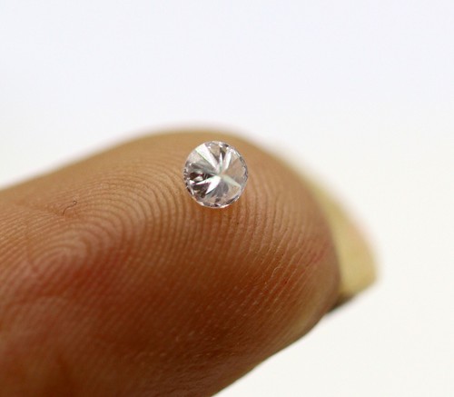 0.09 Ct Natural Loose Diamond Light Pink Color 2.8 mm Round Cut Australia Mined - Picture 10 of 15