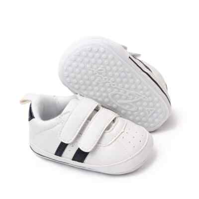 White Prewalker Baby Shoes Boy Girls Toddler Sneakers Size 0-18 Months Crib  | eBay