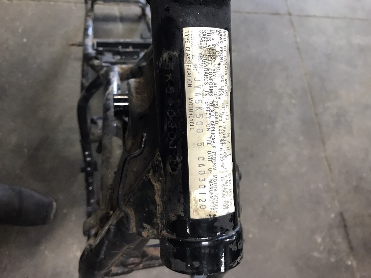 82 Yamaha XJ550 XJ 550 Maxim Frame Chassis | eBay