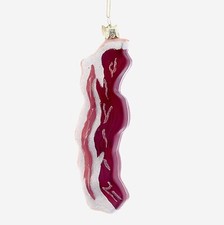 Noble Gems Slab of Bacon Glass Christmas Ornament Pork Meat Breakfast NB0990 ...