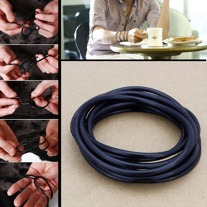 Amazon.com: Black Rubber Bracelets