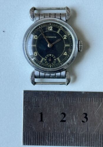 Extrem seltene 40er Jahre Vintage Militär H Stern Uhr Armbanduhr. - Bild 8 von 8