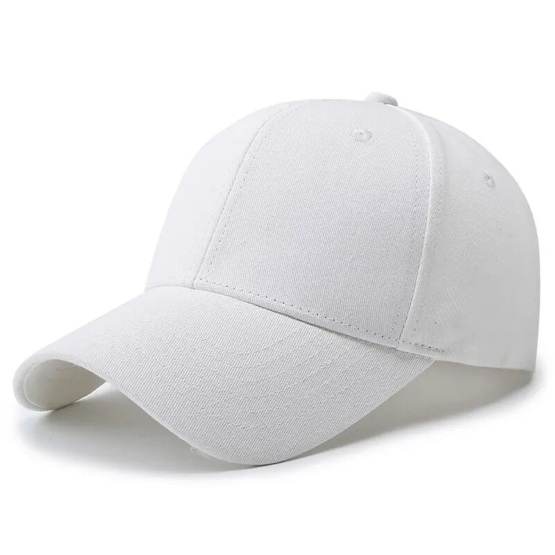 Cotton Plain Solid Baseball Cap Golf Hat Dad Hat Washed Men  display picture 1