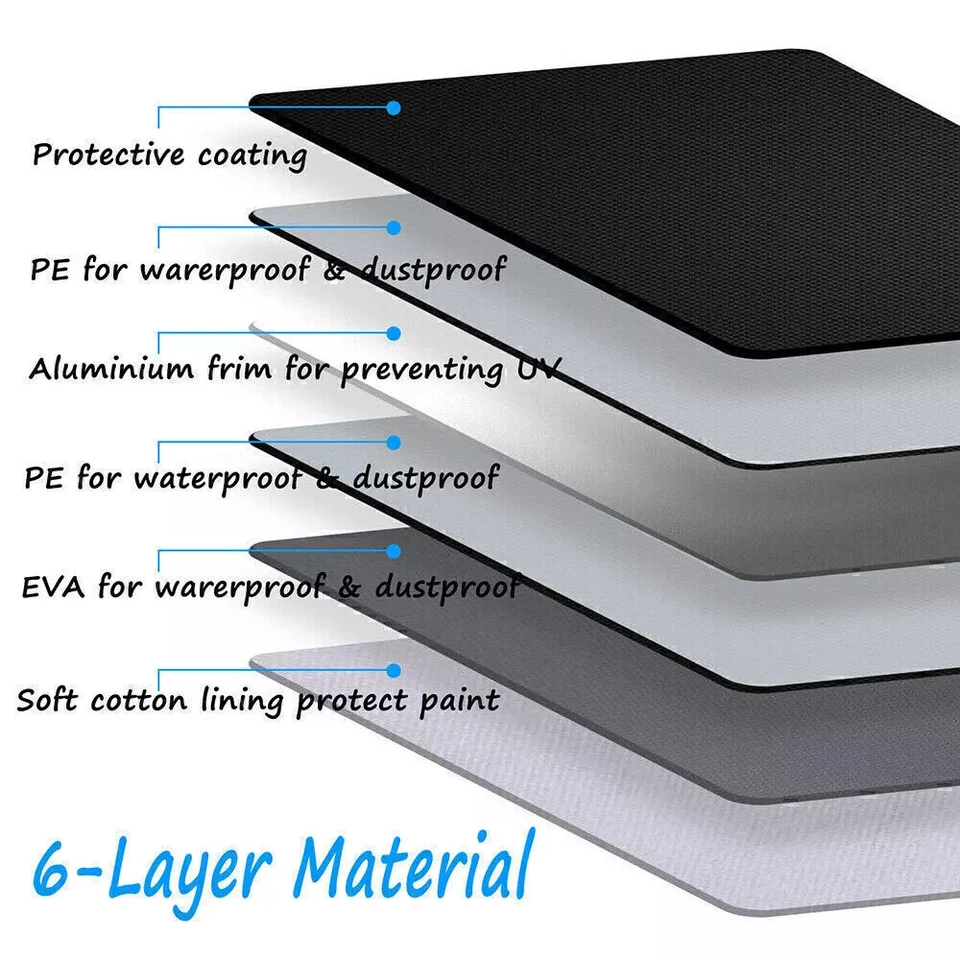 Cubierta de auto exterior ajuste personalizado para Dodge Challenger 6 capas engrosada PEVA + algodón Foto 3 de 4