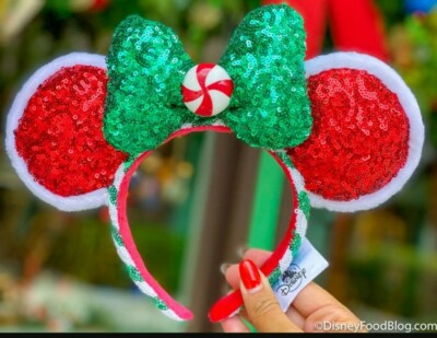 Disney Parks 2020 Minnie Peppermint Ears Twist Green Red  display picture 3