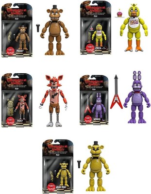 Five Nights at Freddy's 5-Inch Action Figures Set - Bonnie, Foxy, Freddy & More!