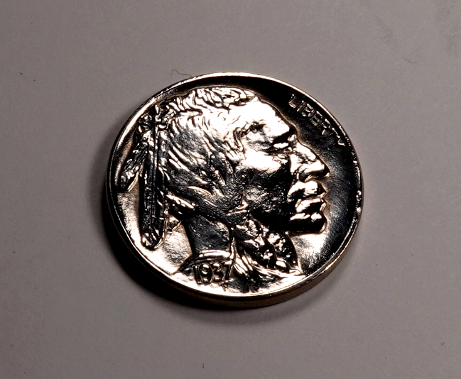 Ebay:-Strange-Gleaming-1937-Buffalo-Nickel-