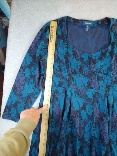 NEW ModCloth Thoughtful and Sweet Knit A-Line Dress Women's 1X Long Sleeve Midi - Picture 9 of 14