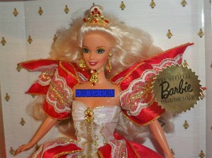1997 holiday barbie blonde