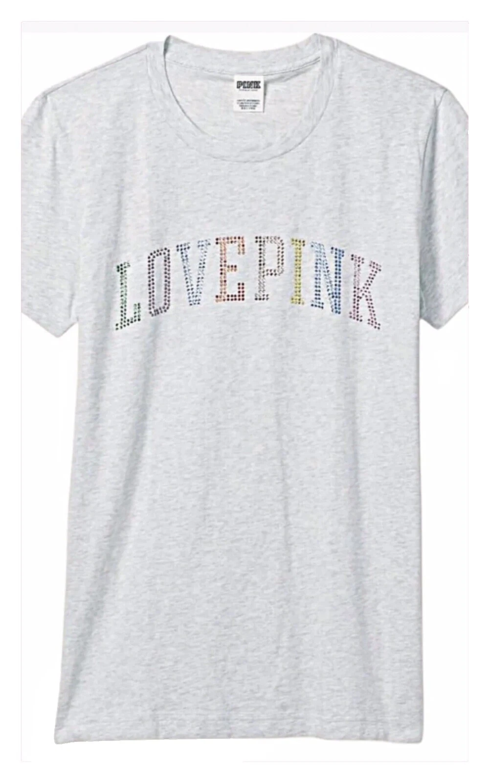 Top de algodón sólido PINK amor para mujeres