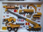 Vintage 41-Piece Toy Construction Vehicles Set - Never Played With