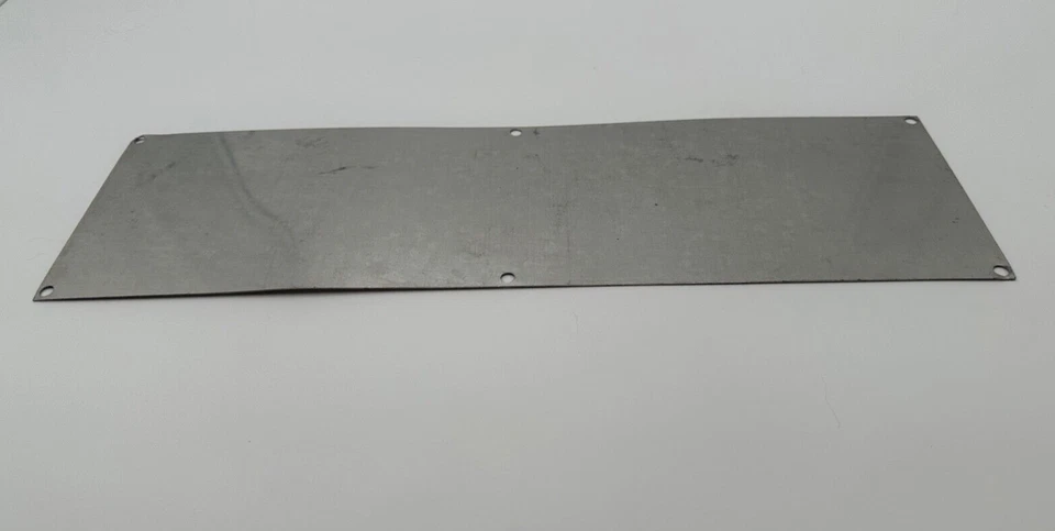 Letrero de aluminio Eagle Iron Works Des Moines Iowa EE. UU. azul y plateado 17x5, garaje Foto 3 de 4