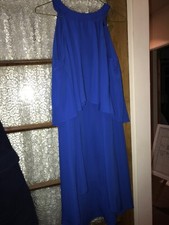 Fearne Cotton Size 12 beautiful Blue Dress Longer At Back !