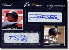 Jose Tabata * Travis Snider * Autograph Rookie BLACK Auto #/5