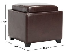 Safavieh Bobbi Tray Storage Ottoman, Reduced Price 2172711663 HUD4006A