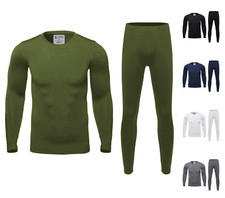 Mens Ultra-Soft Winter Thermal Top / Bottom / Set with Fleece Lining