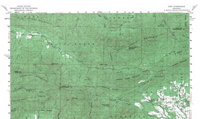 Oden Quadrangle Arkansas 1959 Topo Map USGS 15 Minute Topographic