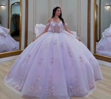 Lavender Quinceanera Dresses Sweet 15 16 XV Birthday Princess Party Ball Gowns
