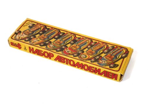 USSR Soviet Russia Moscow Olympic 1980 MISHA Tin Toy Racing Car in Box RARE SET - Picture 2 of 7